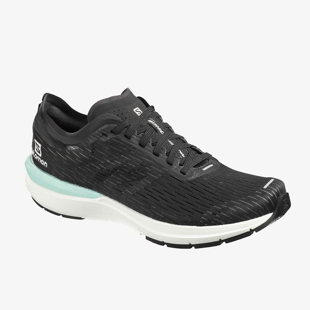 Salomon SONIC 3 ACCELERATE Zapatillas Trail Running Mujer - Negras / Blancas - Colombia (48512-SLCP)